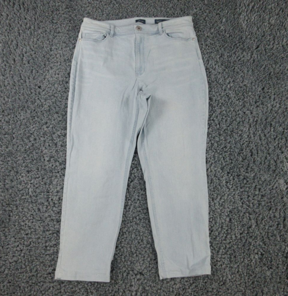 J Jill Jeans Womens 12 Blue Denim High Rise Crop 32x25.5* '